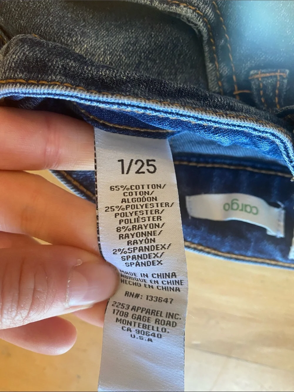 Women’s Blue Cargo Pocket Jeans